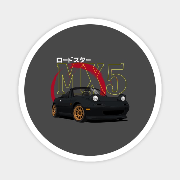 Miata MX5 JDM Classic Magnet by masjestudio